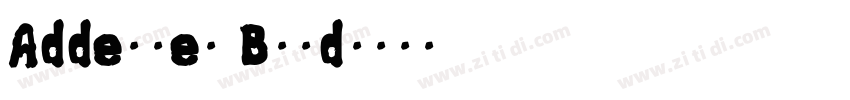 Adderley Bold字体转换